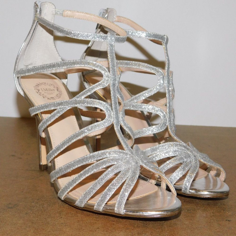 Silver L Miller Heels